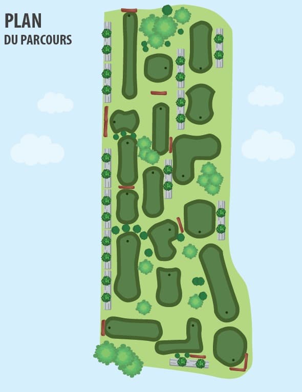 Plan du mini-golf